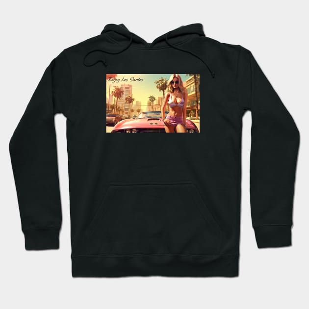 Postcard from Los Santos 3 Hoodie by obstinator